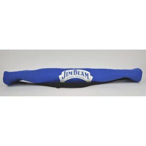 Vtg JIM BEAM Blue INSULATED 6pk Sleeve KOOL PAK Tube COOLER Bag SHOULDER Strap